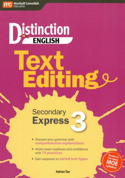 Distinction in English: Text Editing Sec 3 (G3) | COZY BOOKSTORE